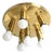 Mid-Century Modern Brass Ceiling Light from TZ Leuchten, Germany, 1970s For Sale