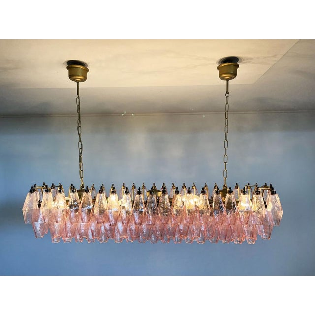 Murano Poliedri Chandelier by Carlo Scarpa, 1990 For Sale - Image 9 of 18