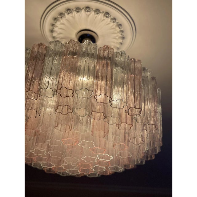Large Murano Glass Chandelier For Sale - Image 5 of 6