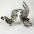 A pair of early 20th-century cast bronze roosters, cast in multiple parts and then assembled by welding, then chiseled and...