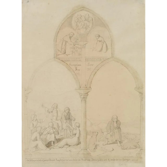 The Prodigal Son Feeling Remorse, 1837, Pencil For Sale - Image 5 of 5