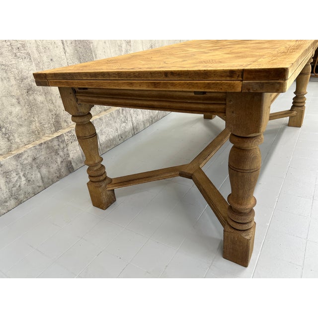 Wood Extending Dining Table, 1950s For Sale - Image 7 of 16