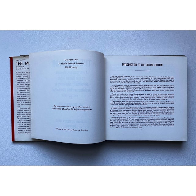 The Modulor - Le Corbusier - third printing - 1954 In overall good condition. A classic for all designers and lovers of...