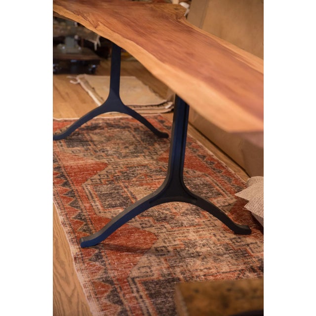 Handcrafted XL Live Edge Redwood Dining / Console Table For Sale - Image 11 of 12