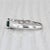 Modern 0.90ctw Green Tsavorite Garnet Diamond Ring 18k White Gold Size 6.75 For Sale - Image 3 of 8