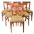 Swedish 19th Century Carved Oak Dining Chairs – Set of Six For Sale