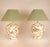 Vintage Italian Table Lamps Ceramic Parrots Birds Green Cream Tall Porcelain Vase Lamps Tariff Free - A Pair For Sale - Image 12 of 12