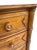 Brown Knotty Pine Bowed Front Faux Bamboo Console/Chest For Sale - Image 8 of 13