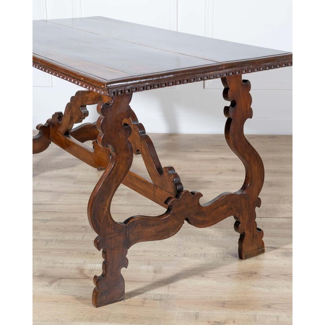 Wood 19th Century Walnut Fratino Table For Sale - Image 7 of 9