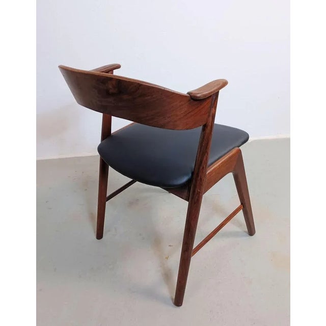 Restored Rosewood Dining Chairs with Upholstery, 1960s, Set of 4 For Sale - Image 6 of 11