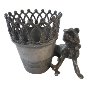 Antique James W. Tufts Toothpick Holder Dog