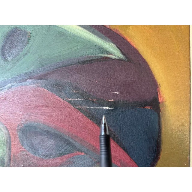 1997 John Angee " Your Presence " Oil on Canvas Painting For Sale - Image 9 of 12