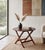 Elegant folding tray table in mahogany, produced in the 1950s. A practical and versatile piece that can be used as a...