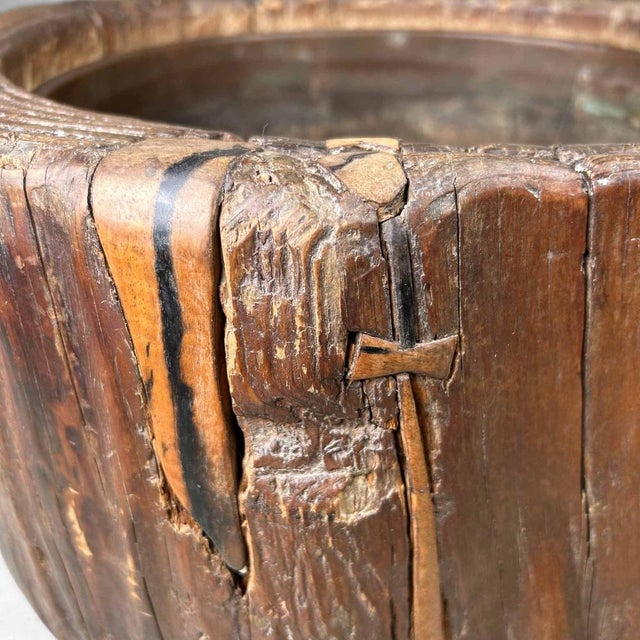 Meiji Tree Trunk Hibachi, Japan, 1890s For Sale - Image 10 of 18