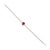 Not Yet Made - Made To Order Certified Minimalist 4.9 Ct Ruby Solitaire Bracelet in 925 Sterling Silver For Sale - Image 5 of 13
