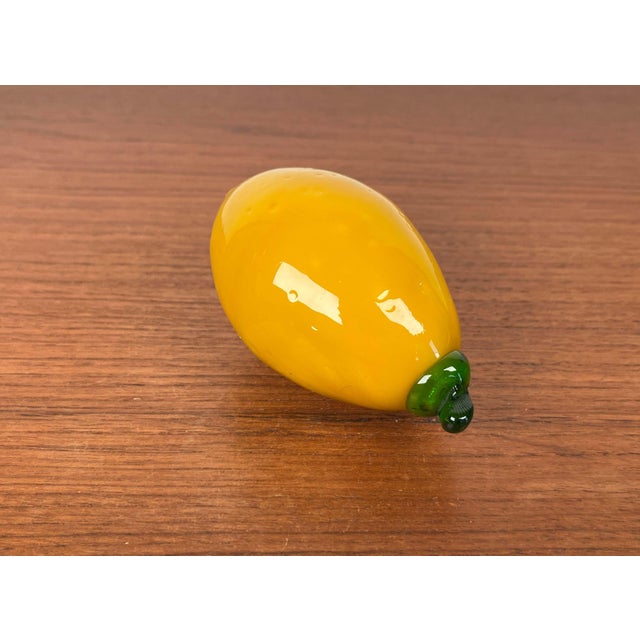 Vintage Italian Murano Art Glass Lemon, 1970s For Sale - Image 4 of 14