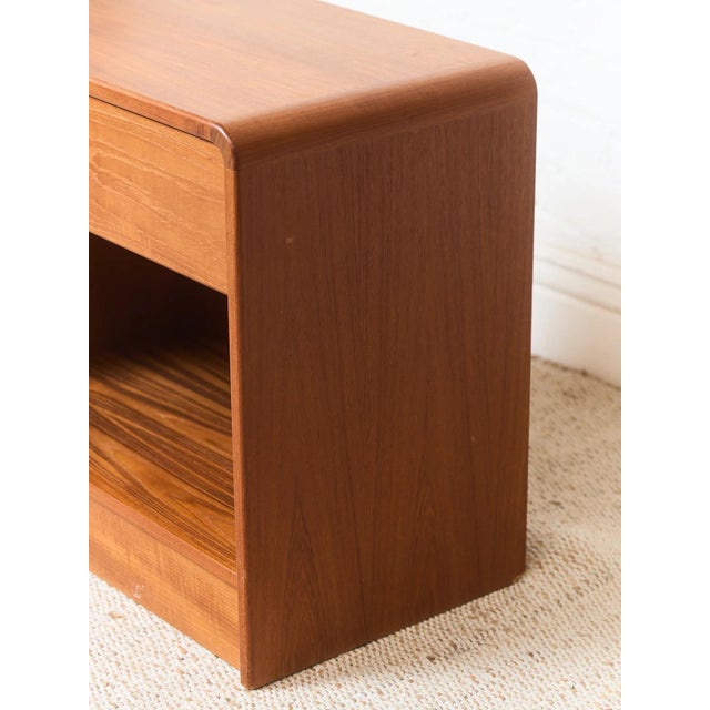 Wood Mid 20th Century Danish Modern Teak Nightstand For Sale - Image 7 of 12