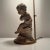 Lamp Base in Patinated Terracotta Plaster by Cherubin Enfant For Sale - Image 10 of 12