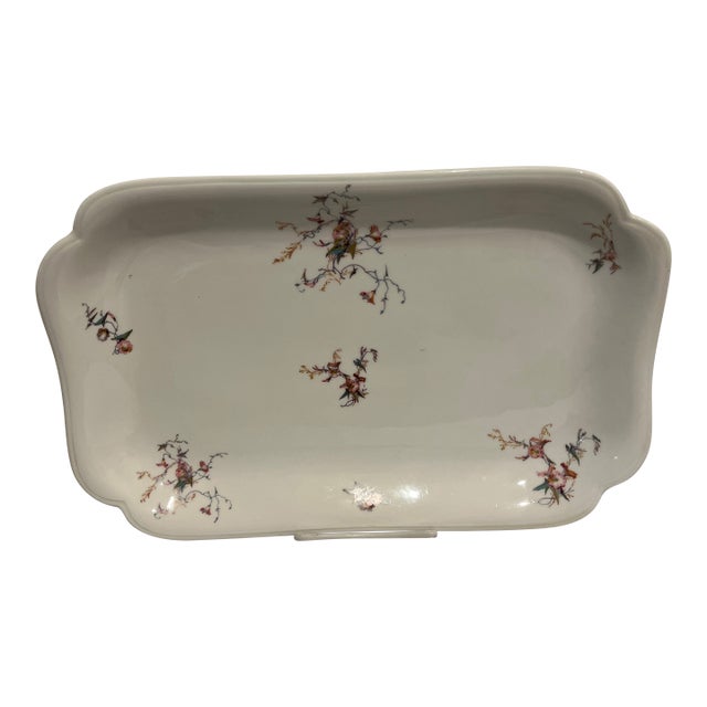 1900s Serving Platter with Haviland pattern H1252 For Sale