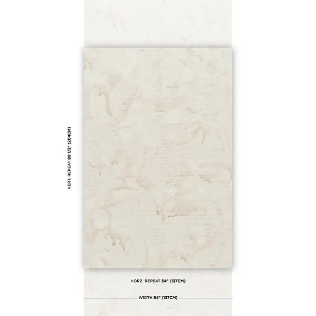 Muralist Colette Cosentino created this ethereal abstract design by washing a canvas with thinned paint and rotating it to...