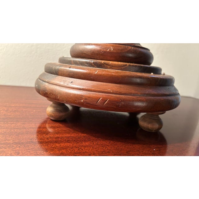 Vintage Wooden Barley Twist Plant Stand For Sale In Chicago - Image 6 of 7