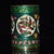 1960s Enamel Brush Pot With Bird and Flower Motif For Sale In Los Angeles - Image 6 of 9