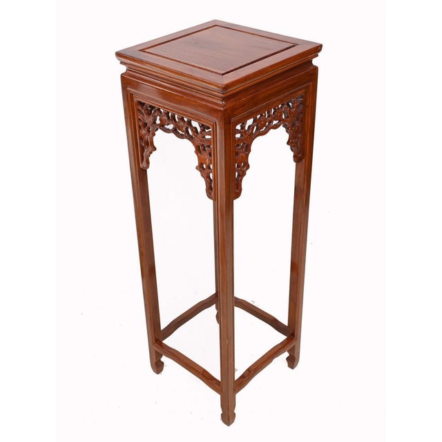 Chinese Pedestal Tables, Set of 2 For Sale - Image 3 of 10