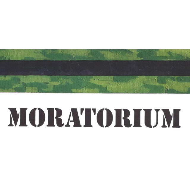 1969 Jasper Johns Moratorium Lithograph Poster For Sale - Image 4 of 4