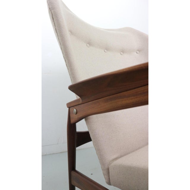 Set of Danish Adjustable Wingback Lounge Chairs in Teak attributed to Ib Kofod Larsen for Bovenkamp, 1950s For Sale - Image 10 of 18