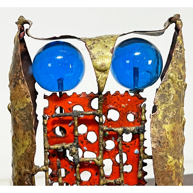 C. 1960s Brutalist Bronze Owl Sculptures by Don Budy- A Pair For Sale - Image 9 of 10