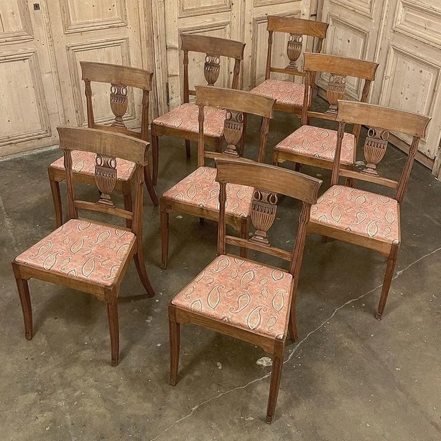 Set of Eight 18th Century Swedish Gustavian Neoclassical Dining Chairs For Sale - Image 13 of 13