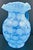 Glass Vintage Fenton Blue Opalescent Coin Spot Glass Pitcher and 4 Tumblers Set For Sale - Image 7 of 17