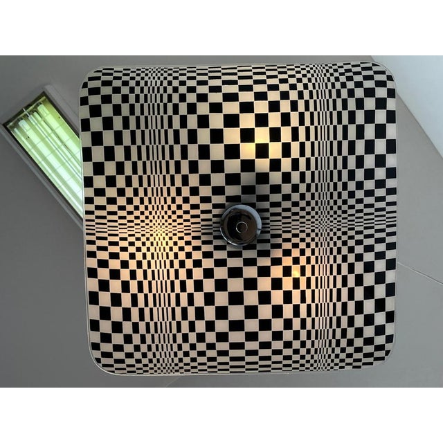 Mid-Century Glass Pendant attributed to Napako, Former Czechoslovakia, 1970s For Sale - Image 4 of 9