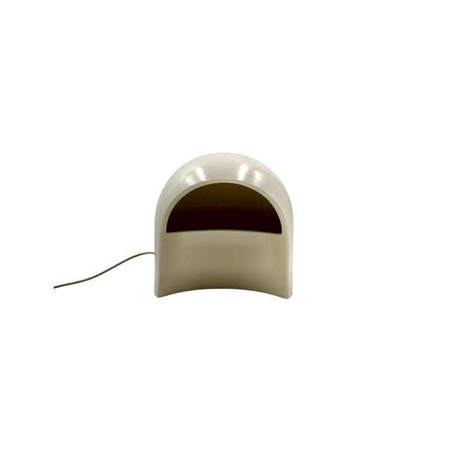 Organic White Ceramic Table Lamp, Italy, 1970s For Sale - Image 9 of 17