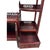 1950s Vintage Chinese Intricate Carved Hardwood Curio Cabinet, Display Shelve For Sale - Image 5 of 12