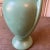 Vintage Petite Two Handled Pottery Vase in Matte Green Glaze For Sale - Image 11 of 12