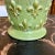 1990s Italian Hand-Painted Green Ceramic Vase For Sale - Image 4 of 8
