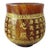 Chinese Carved Horn Cup With Gilt Heart Sutra Inscription For Sale