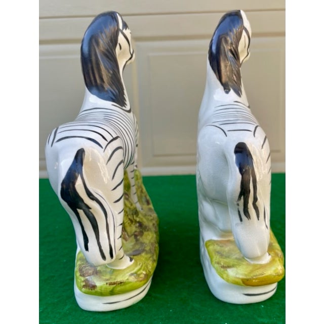 Antique Staffordshire Zebras For Sale - Image 11 of 14