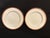 1990s Late 20th Century Oscar De La Renta Bone China Salad Plates in Mixed Media - Red Pattern For Sale - Image 5 of 9