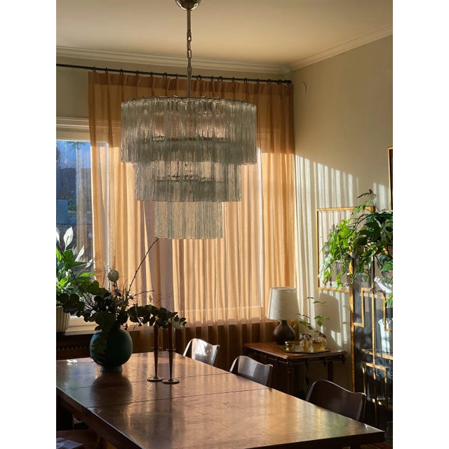 Large Scale Italian, Murano Glass Chandelier in Traditional Italian Mid-Century Style, produced during the 21th Century....