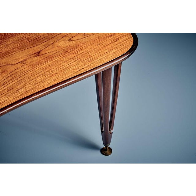 Triangular Teak Coffee Table from BC Møbler, Denmark, 1960s For Sale - Image 9 of 13