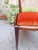 Mid-Century Modern Chairs with Padded Seat in Brick-Colored Fabric and Tapered Legs by Osvaldo Borsani for ABV, 1940s, Set of 6 For Sale - Image 3 of 9