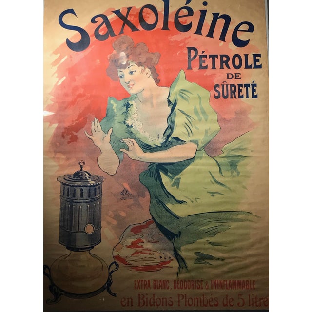 Circa 1900 Original French Color Poster for Saxoléïne by