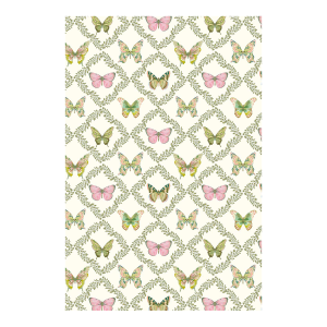 Butterfly Trellis Pastel Grasscloth Wallpaper by House Party | 6 Yards