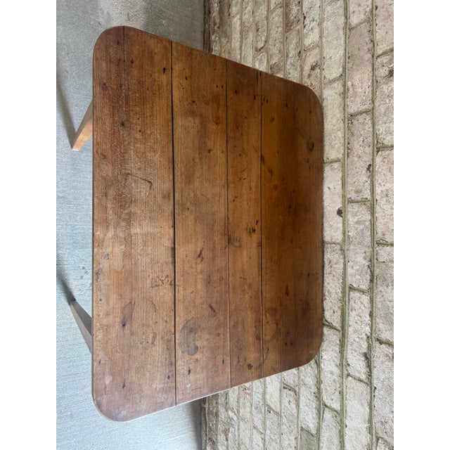 Vintage Wooden Side Table With Drawer For Sale - Image 4 of 16