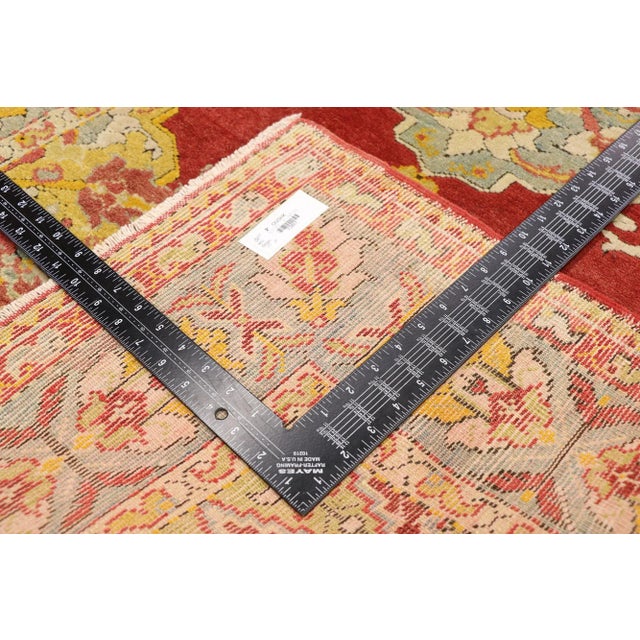 Early 20th Century Antique Turkish Oushak Rug - 03'03 X 06'00 For Sale - Image 5 of 9