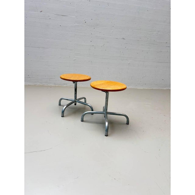Vintage Industrial Swivel Stool, 1980s For Sale - Image 14 of 15