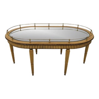 Ej Victor French Louis XVI Decorator Coffee Table For Sale