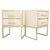 Contemporary Ivory Murano Glass and Polished Brass Two-Drawer Nightstands from Justfurnituress SRL, Set of 2 For Sale - Image 3 of 7